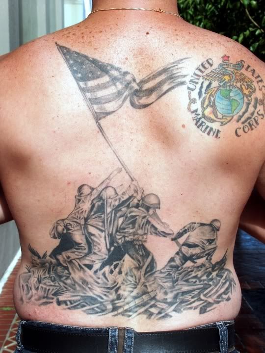 Some wicked tattoos displaying American pride to remind us of this day!