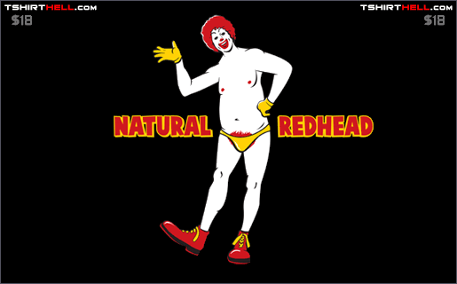 Deep throat queens Natural redhead shirt
