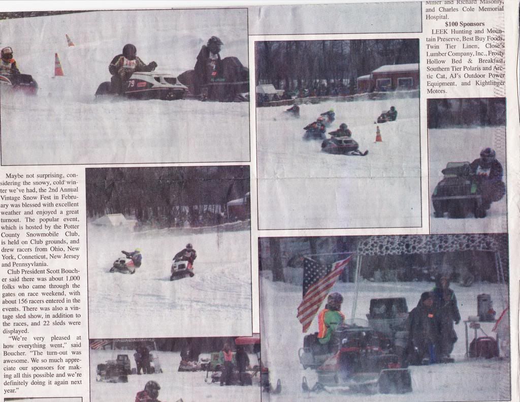 Coudersport Vintage Oval nice newspaper article!