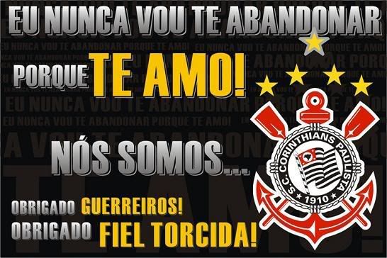 Eu nunca vou te abandonar, porque te amo!