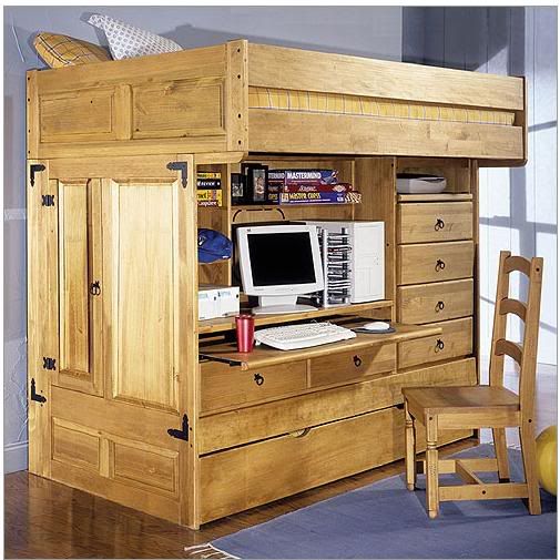Kids Bunk Beds with Desk