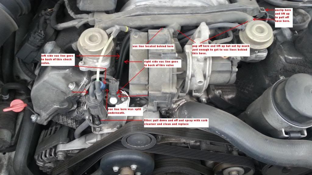 Mercedes c289 check engine code p0410 air injection malfunction #2