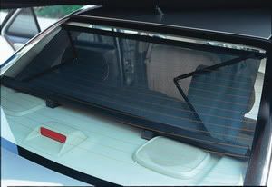 Power rear window sunshade mercedes #2