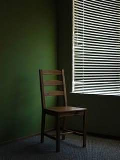 Chair, Green Wall, Blue Carpet by dadanation
