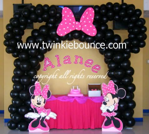 Baby Birthday Party Ideas on Balloon Decor    Minnie Mouse Birthday Party Balloon Decoration
