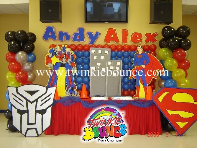 birthday party balloons decoration. 88%. transformers