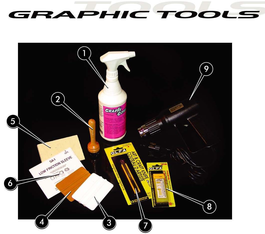 * Vinyl Graphics Installation Tools MoProAuto Vinyl Graphics Decals