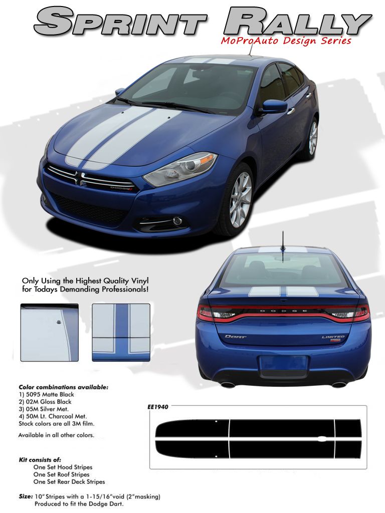 Dodge Dart Vinyl Graphics Stripes and Decals