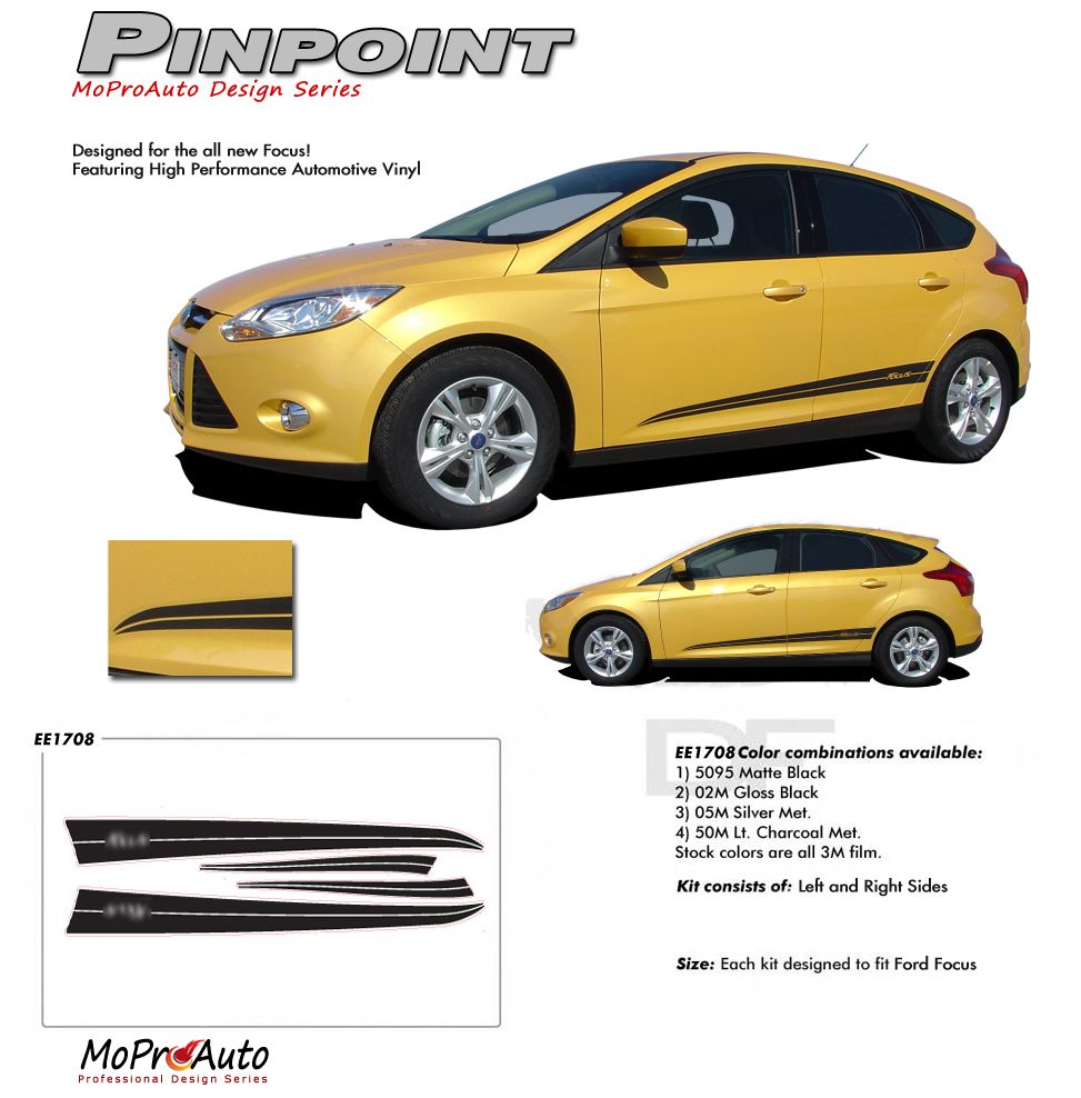 PINPOINT Ford Focus 2012 Vinyl Graphics, Stripes and Decals Set