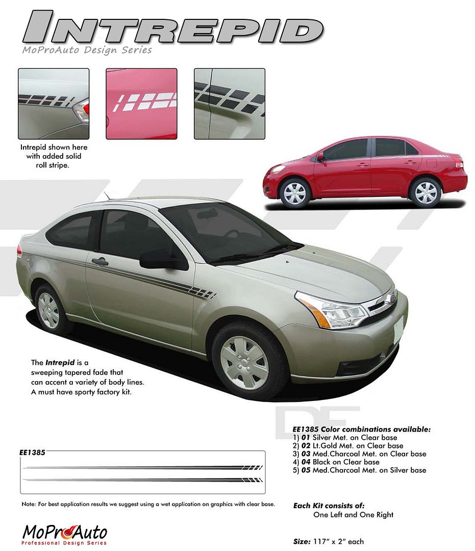 INTREPID - MoProAuto Pro Design Series Vinyl Graphics and Decals Kit
