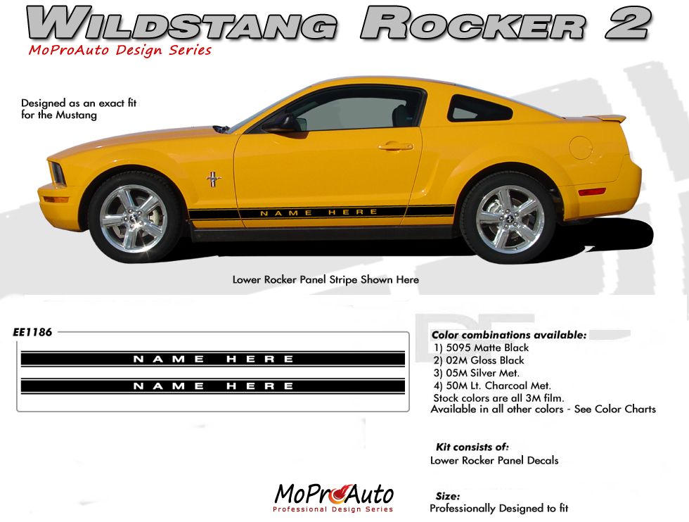 Mustang WILDSTANG ROCKER 2 20052015 Ford Mustang Rocker Panel