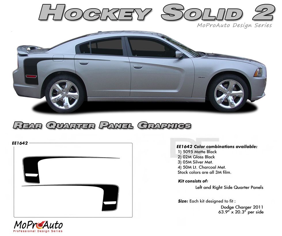 Dodge Charger RECHARGE Vinyl Graphics, Stripes and Decals Set