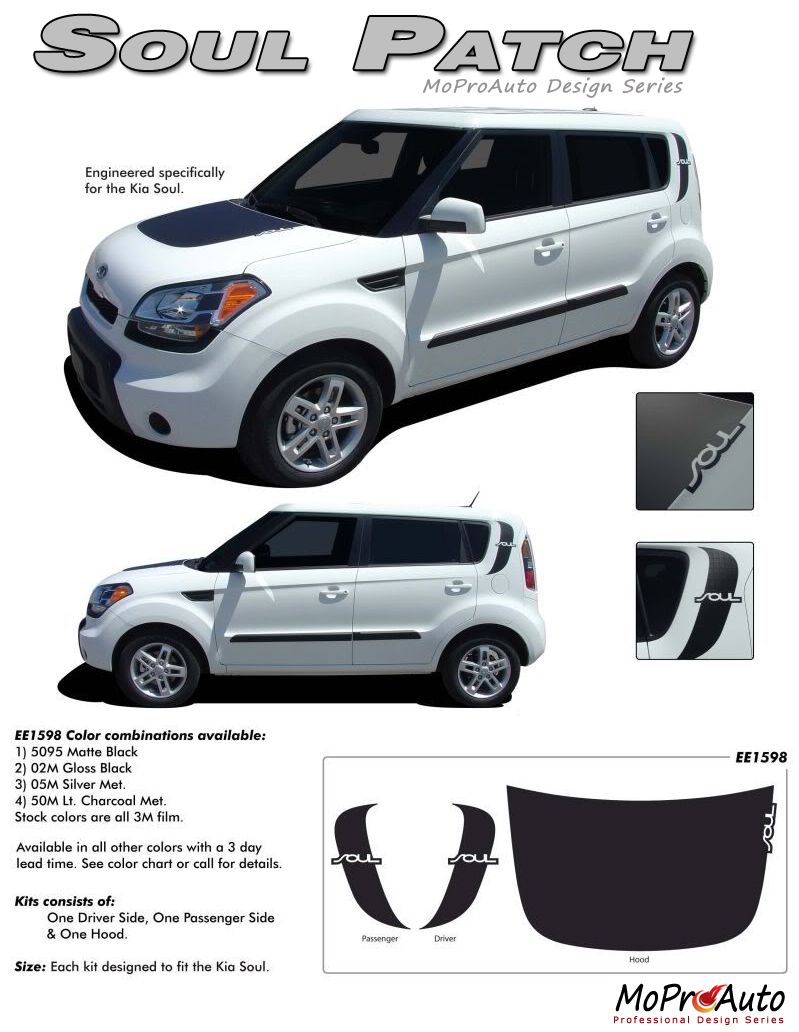 SOULPATCH KIA SOUL - MoProAuto Pro Design Series Vinyl Graphics and Decals Kit