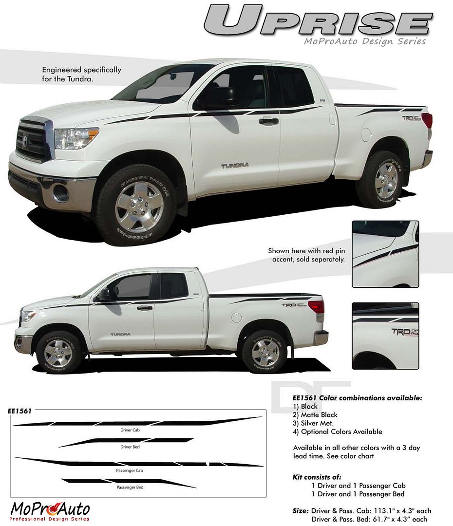 UPRISE TOYOTA TUNDRA - MoProAuto Pro Design Series Vinyl Graphics and Decals Kit