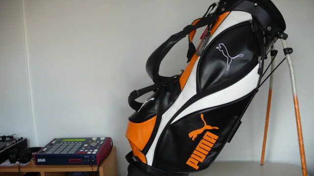 puma stand bag orange