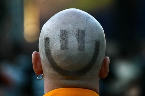 Smiley Hair Cut Funny Picture