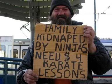 Family Kidnapped By Ninjas Funny Picture
