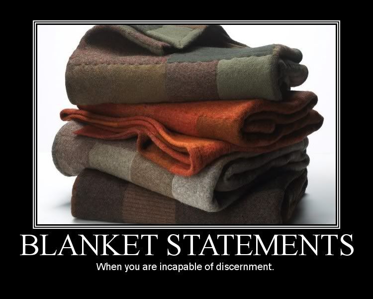 Blanket Statements