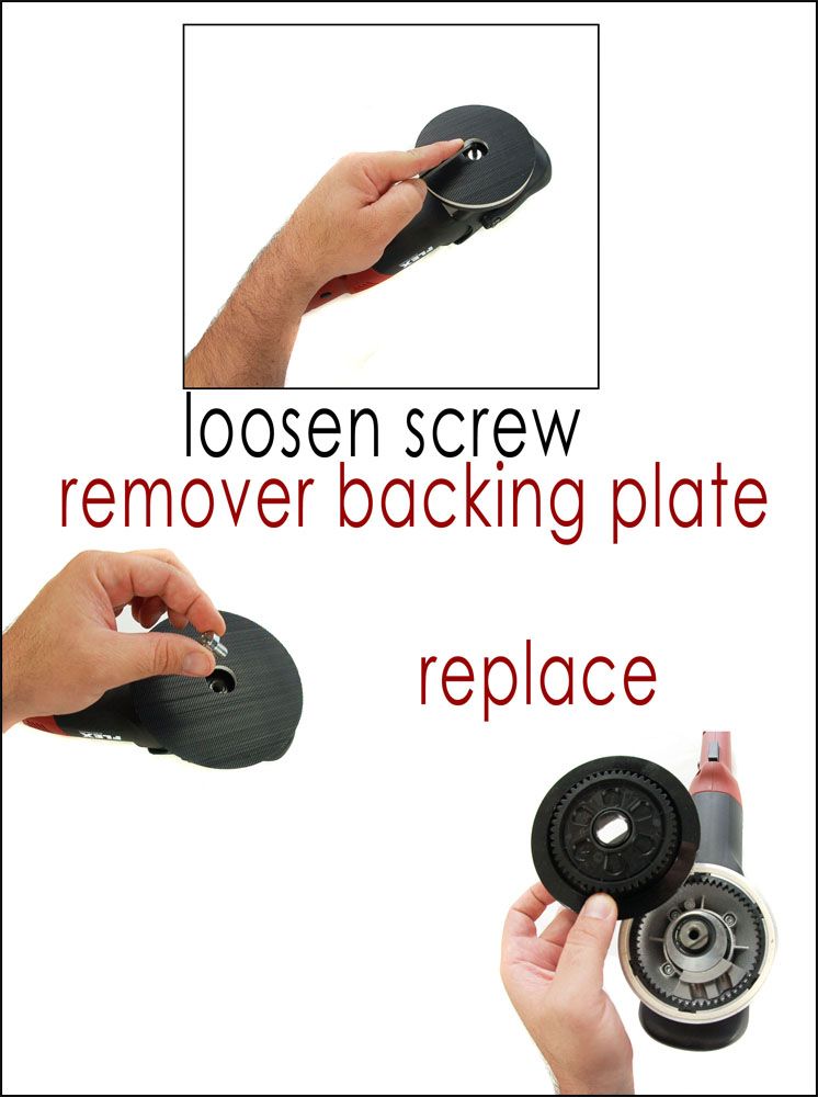 Flex replacemet backing plate flex polisher