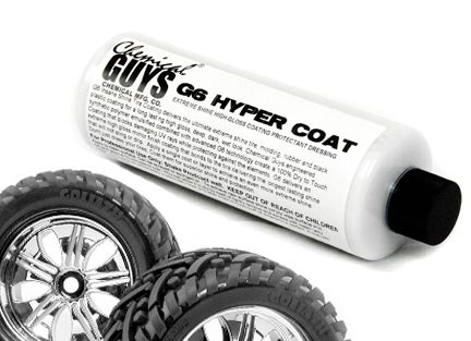 g6 hyper dressing coating protection for vinyl rubber tires and plastic