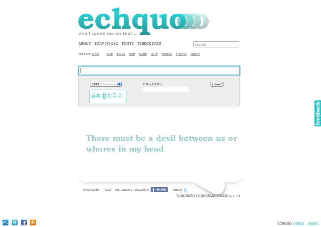 Echquo's home page