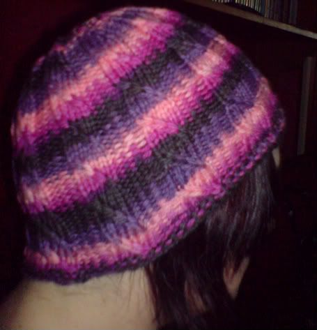 Finished Cable Twist Beanie