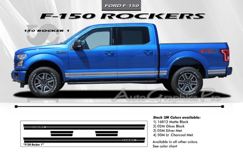 Details About Ford F150 Rockers Side Stripes 3m Vinyl Decals Graphics Accents 2015 2019