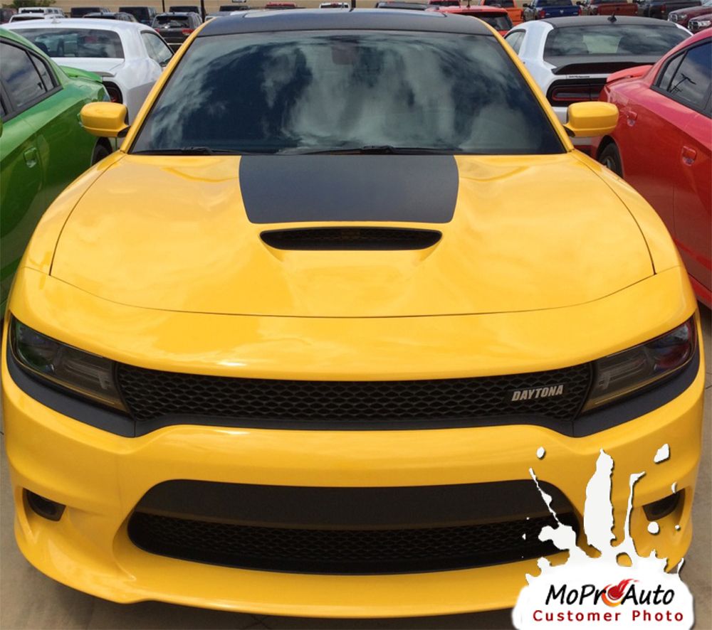 Center Hood Daytona Hemi Vinyl Graphic Decal 2015 2016