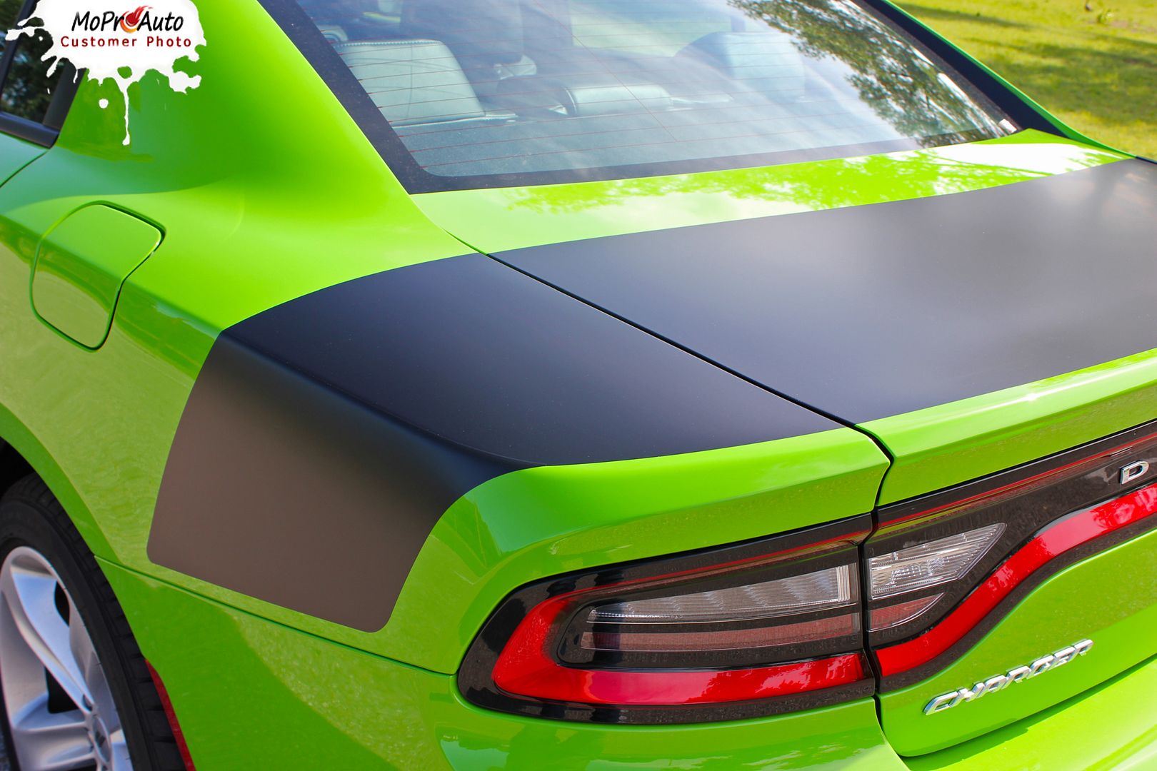 2015 2016 2017 SINISTER TAILBAND : Dodge Charger Daytona Hemi SRT 392 Style Decklid Trunk Vinyl Graphic Decals and Stripe Kit