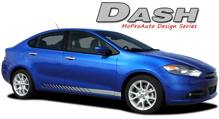 Dash 2013 Dodge Dart Lower Rocker Panel Side Stripes Decals Graphics