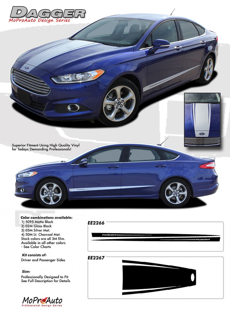 2013 Ford Fusion For Sale >> Ford Fusion 2013-2019 Dagger Hood & Lower Door Stripe ... 2013 Ford Fusion For Sale >> Ford Fusion 2013-2019 Dagger Hood & Lower Door Stripe ...