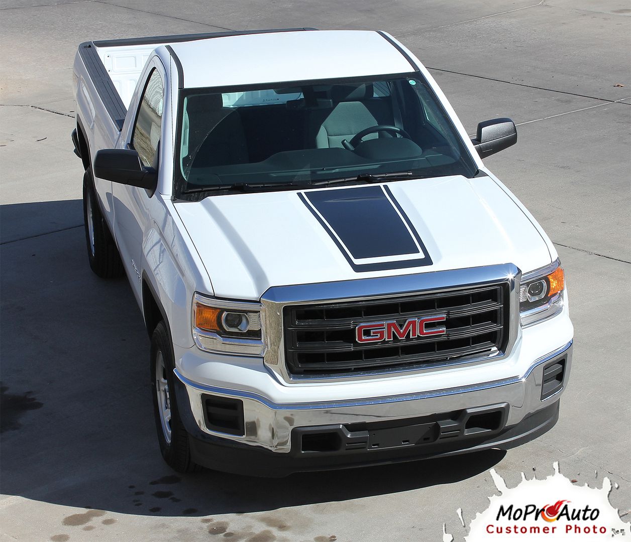 2014-2018 GMC SIERRA DUAL VINYL HOOD DECALS STICKERS GRAPHICS STRIPES ...