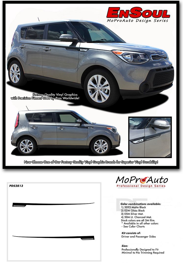 SOULPATCH KIA SOUL - MoProAuto Pro Design Series Vinyl Graphics and Decals Kit