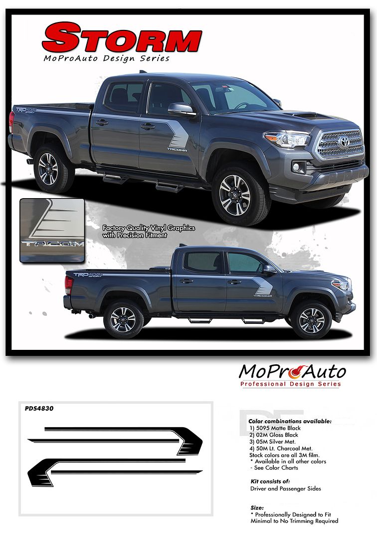 TOYOTA TACOMA - MoProAuto Pro Design Series Vinyl Graphics and Decals Kit