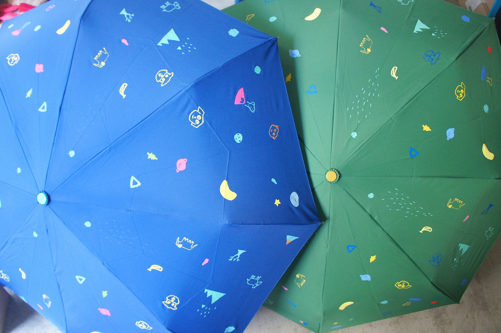 Satellite, puppy, cosmic blue all umbrellas in stock - Umbrellas & Rain Gear - Waterproof Material Blue