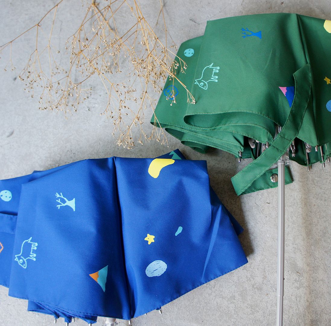 Satellite, puppy, cosmic blue all umbrellas in stock - Umbrellas & Rain Gear - Waterproof Material Blue