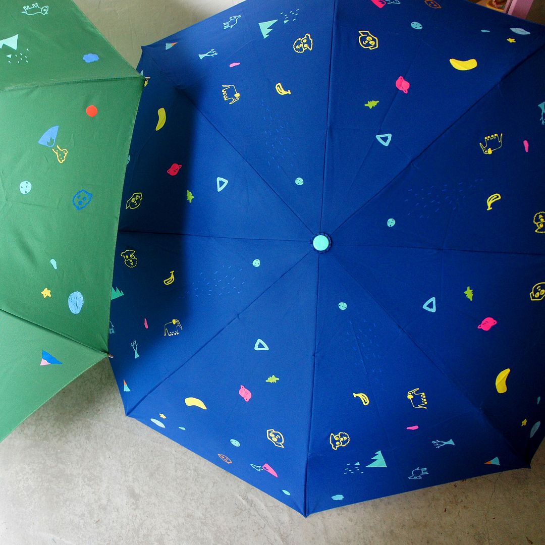 Satellite, puppy, cosmic blue all umbrellas in stock - Umbrellas & Rain Gear - Waterproof Material Blue